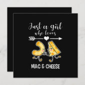 Mac en Cheese Shirt Funny Mac en Cheese Lover Gift Kaart (Voorkant / Achterkant)