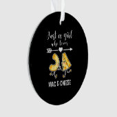 Mac en Cheese Shirt Funny Mac en Cheese Lover Gift Ornament (voorkant)