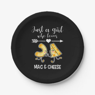 Mac en Cheese Shirt Funny Mac en Cheese Lover Gift Papieren Bordje