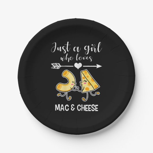 Mac en Cheese Shirt Funny Mac en Cheese Lover Gift Papieren Bordje (Voorkant)