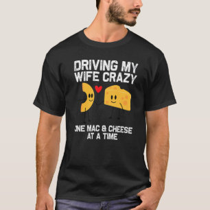 Mac en kaas Design voor mannen papa pasta eten T-shirt