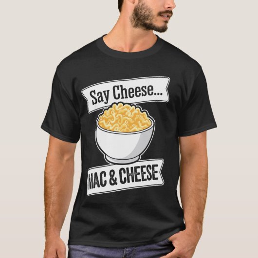 Mac En Kaas Grappige Macaroni Met Kaas T-shirt (Voorkant)