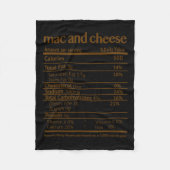 Mac en kaas kostuum grappige voeding feiten fleece deken (Voorkant)