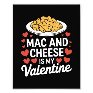 Mac En Kaas Valentijnsdag Mac n Kaas Liefhebber Ca Foto Afdruk