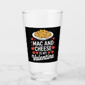 Mac En Kaas Valentijnsdag Mac n Kaas Liefhebber Ca Glas (Voorkant)
