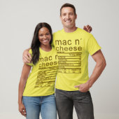 mac en kaas Voedingsfeiten label T-shirt (Unisex)