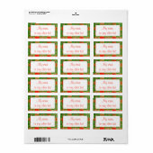 MAC GREGOR TARTAN 1.25"x2.375" Etiketten (Full Sheet)