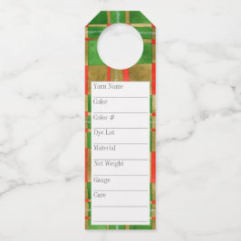 MAC GREGOR TARTAN 2.25 "x7" Lange garen Labels