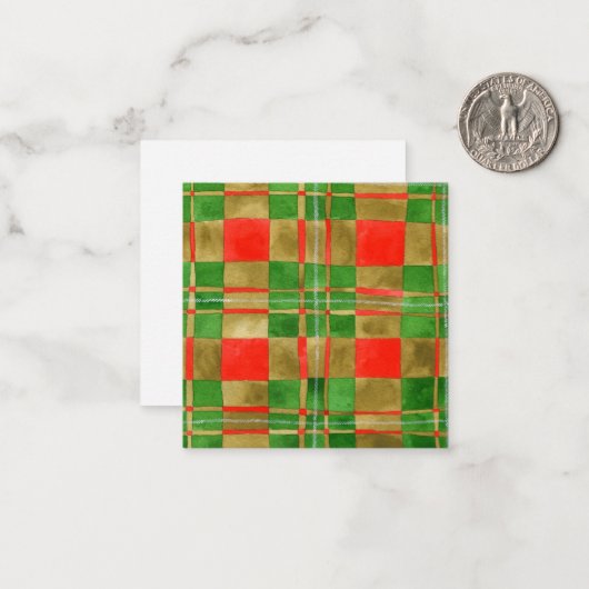MAC GREGOR TARTAN 2,5x2,5 Plat Kaartje (Voorkant / Achterkant in situ)