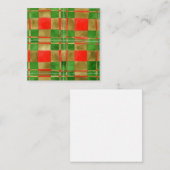 MAC GREGOR TARTAN 2,5x2,5 Plat Kaartje (Voorkant / Achterkant)