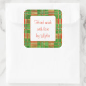 MAC GREGOR TARTAN 3" Vierkante "Handgemaakte" Stic Vierkante Sticker (Tas)