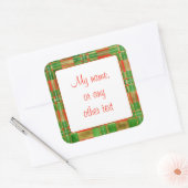 MAC GREGOR TARTAN 3" Vierkante Matte Stickers (Envelop)