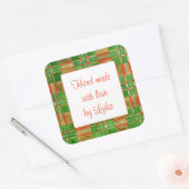 MAC GREGOR TARTAN 3" Vierkante "Met de Hand Gemaak Vierkante Sticker (Envelop)