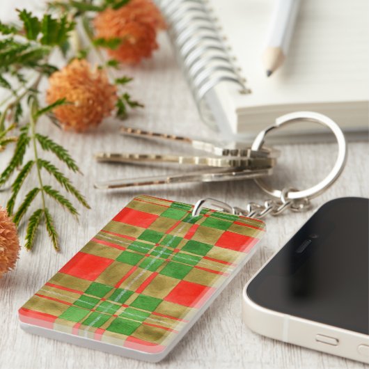 MAC GREGOR TARTAN Acryl Rechthoek Sleutelhanger (Voorkant Rechts)