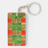 MAC GREGOR TARTAN Acryl Rechthoek Sleutelhanger (achterkant)
