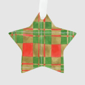 MAC GREGOR TARTAN Acryl Sterren Ornament (achterkant)