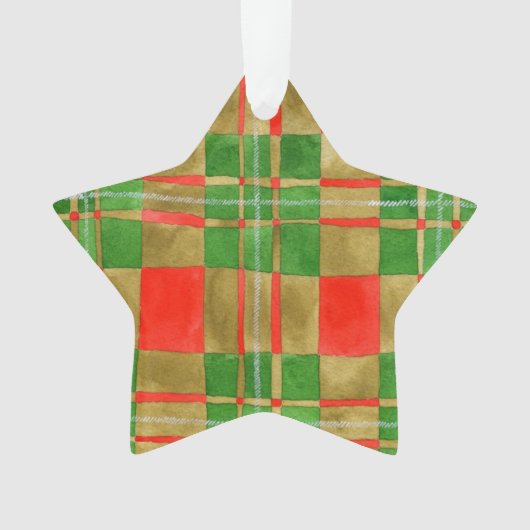MAC GREGOR TARTAN Acryl Sterren Ornament (voorkant)