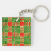 MAC GREGOR TARTAN Acryl Vierkante Sleutelhanger (Achterkant)