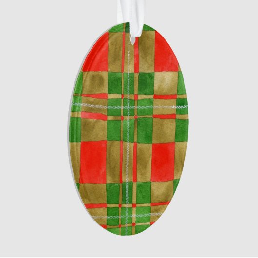 MAC GREGOR TARTAN Acrylovaal Ornament (voorkant)