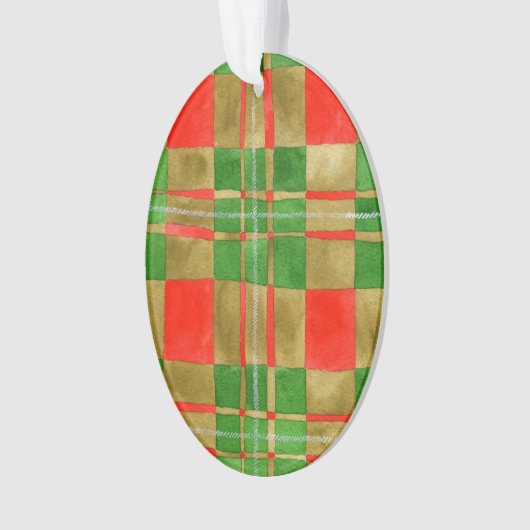 MAC GREGOR TARTAN Acrylovaal Ornament (voorkant)