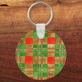 MAC GREGOR TARTAN Aluminium Ronde Sleutelhanger (Voorkant)