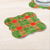 MAC GREGOR TARTAN Bracket Papier Onderzetters (Gekanteld)