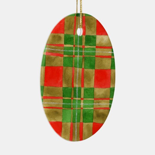 MAC GREGOR TARTAN Ceramic Oval Ornament (Rechts)