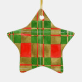 MAC GREGOR TARTAN Ceramic Star Ornament (Achterkant)