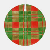 MAC GREGOR TARTAN Glas Cirkel Ornament (Achterkant)