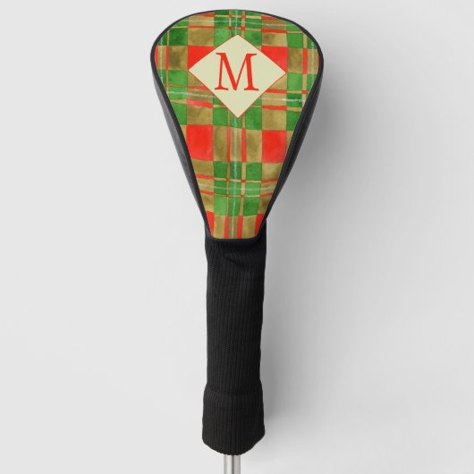 MAC GREGOR TARTAN Golf Driver Hoesje + Initiaal Golfheadcover (Voorkant)