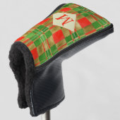 MAC GREGOR TARTAN Golfputter Hoesje + Initiaal Golfheadcover (3/4 voorkant)