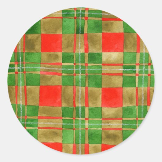 MAC GREGOR TARTAN Grote Ronde Stickers (Voorkant)