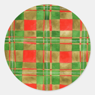 MAC GREGOR TARTAN Grote Ronde Stickers