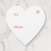 MAC GREGOR TARTAN Heart Shape Gift Labels (Achterkant)