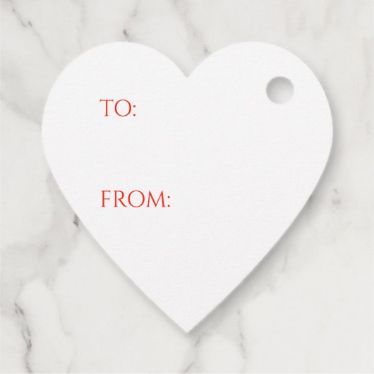 MAC GREGOR TARTAN Heart Shape Gift Labels (Achterkant)