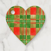 MAC GREGOR TARTAN Heart Shape Gift Labels (Voorkant)