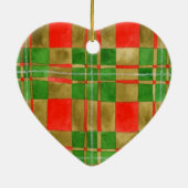 MAC GREGOR TARTAN Keramisch Hart Ornament (Achterkant)