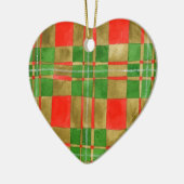 MAC GREGOR TARTAN Keramisch Hart Ornament (Links)