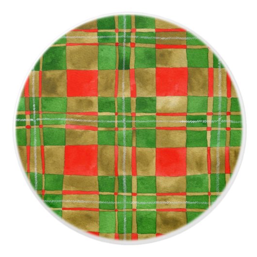 MAC GREGOR TARTAN keramische knop (Voorkant)