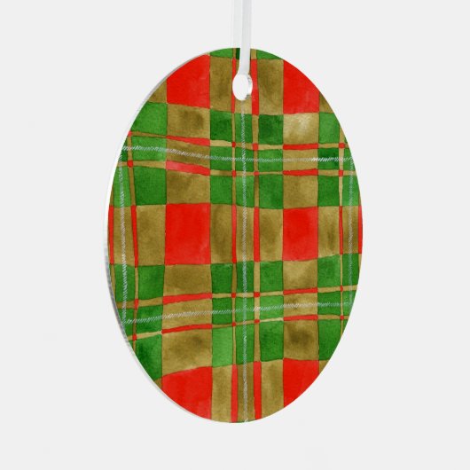 MAC GREGOR TARTAN Metal Circle Ornament (Voorkant Rechts)