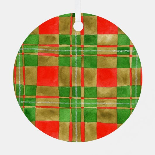MAC GREGOR TARTAN Metal Circle Ornament (Achterkant)