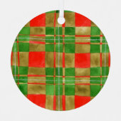 MAC GREGOR TARTAN Metal Circle Ornament (Voorkant)