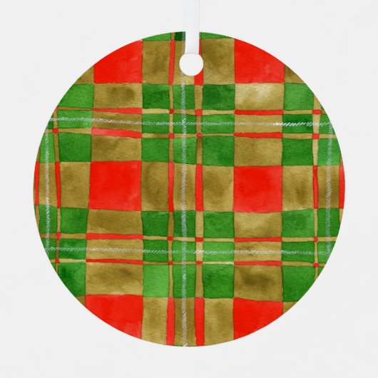 MAC GREGOR TARTAN Metal Circle Ornament (Voorkant)