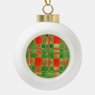 MAC GREGOR TARTAN-Ornament voor keramische balken Keramische Bal Ornament