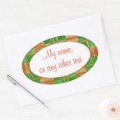 MAC GREGOR TARTAN Ovale Matte Stickers (Envelop)