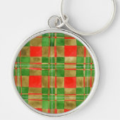 MAC GREGOR TARTAN Premium Round Sleutelhanger (Voorkant)