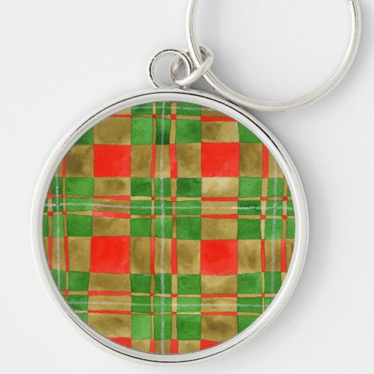 MAC GREGOR TARTAN Premium Round Sleutelhanger (Voorkant)
