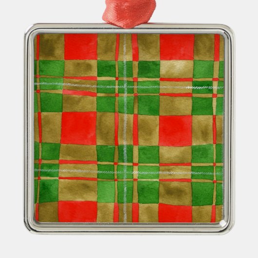 MAC GREGOR TARTAN Premium Square Ornament (Voorkant)