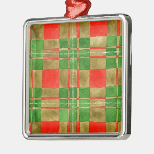 MAC GREGOR TARTAN Premium Square Ornament (Links)