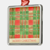MAC GREGOR TARTAN Premium Vierkant Ornament + Teks (Links)